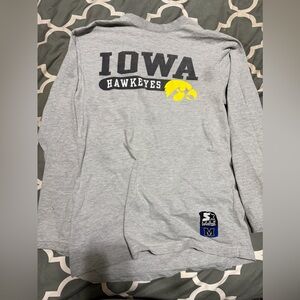 Grey Iowa Hawkeyes long sleeve shirt Size M #NCAA #college
